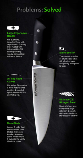 MK9 Chef Knife by MANNKITCHEN
