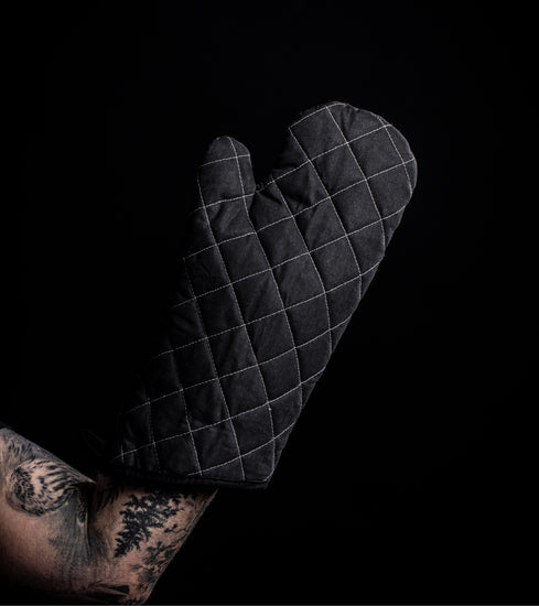Extra Large Professional Oven Mitt for Big Hands