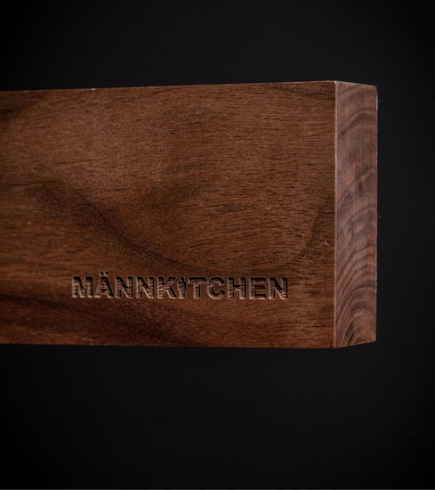 18 Inch Extra Powerful Magnetic Knife Strip-Natural Black Walnut with Rare Earth Neodymium Magnets