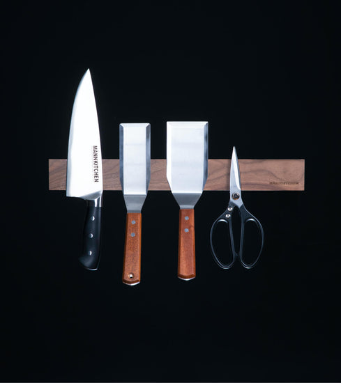 18 Inch Extra Powerful Magnetic Knife Strip-Natural Black Walnut with Rare Earth Neodymium Magnets